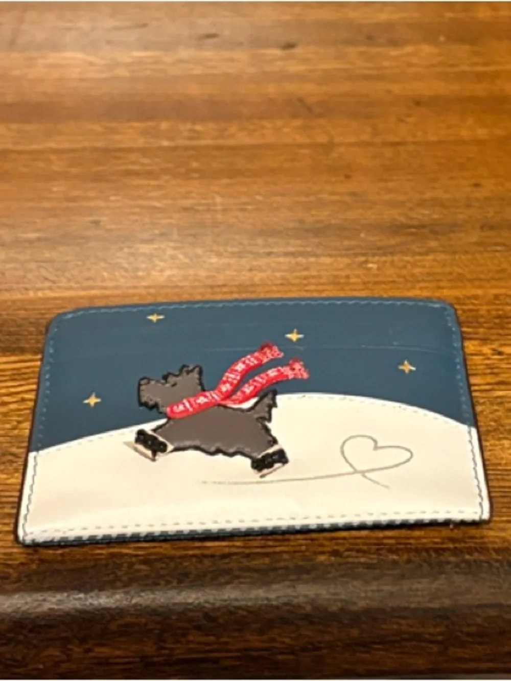 NWT-Radley London-An Ice❄️Day-Small Leather Card Holder-Teal-$78